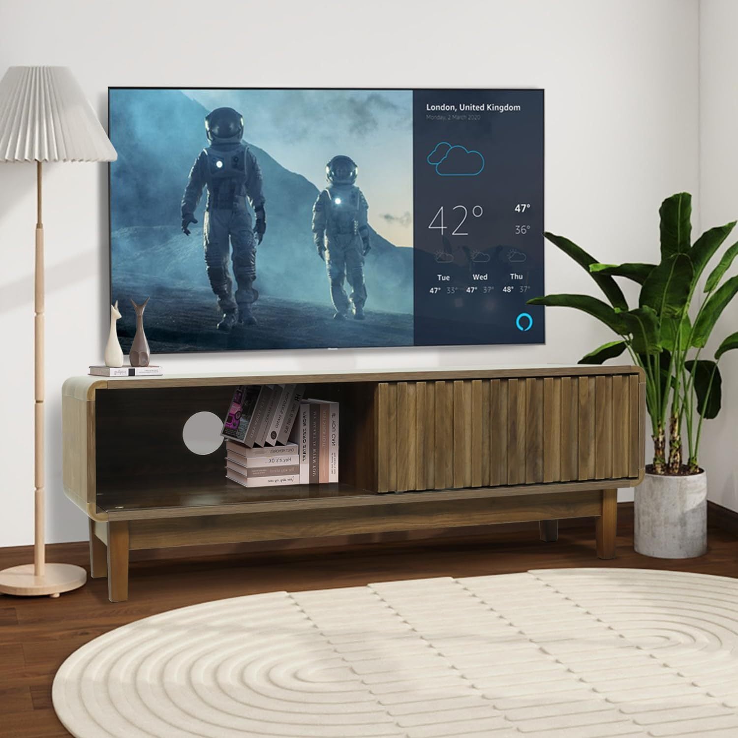Mid Century Modern TV Stand for 127cm TV Small Media TV Console for Living Room - Variant1 - TV Stand Westberry