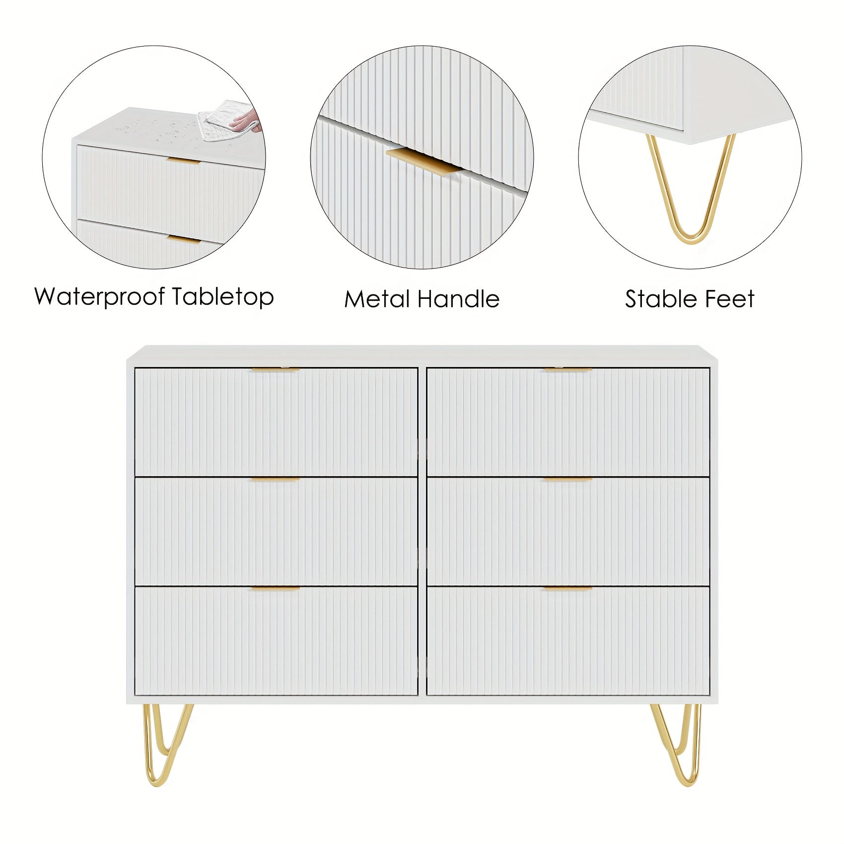 Small Two-color Solid Wood Dresser Chest Of Drawers Integrated Bedroom Simple Modern Desk Dressing Table Makeup Cabinet