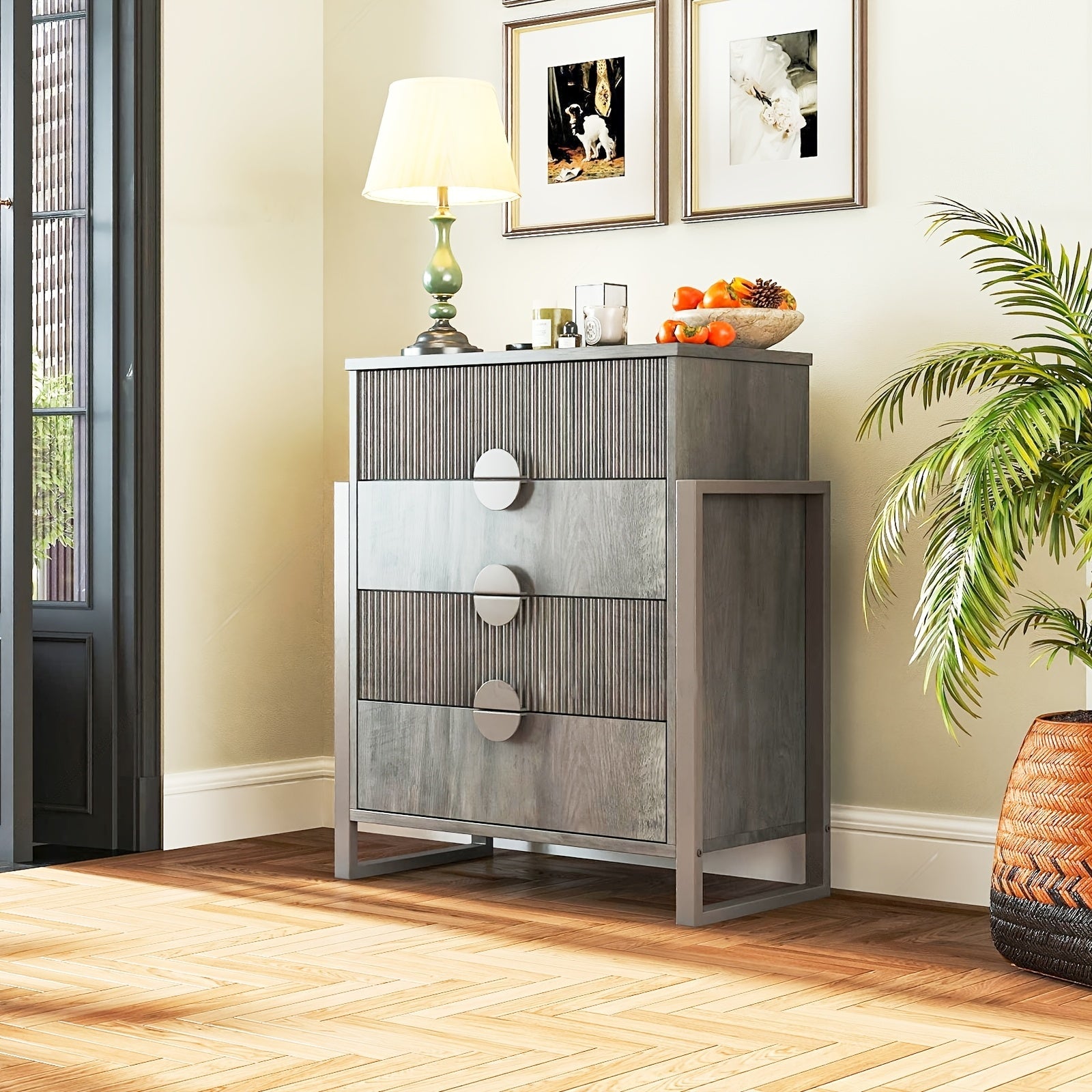 Dressers for Bedroom 4/8 storage compartment Dresser Chest Of Drawers with Metal Frame Storage Organizer Unit
