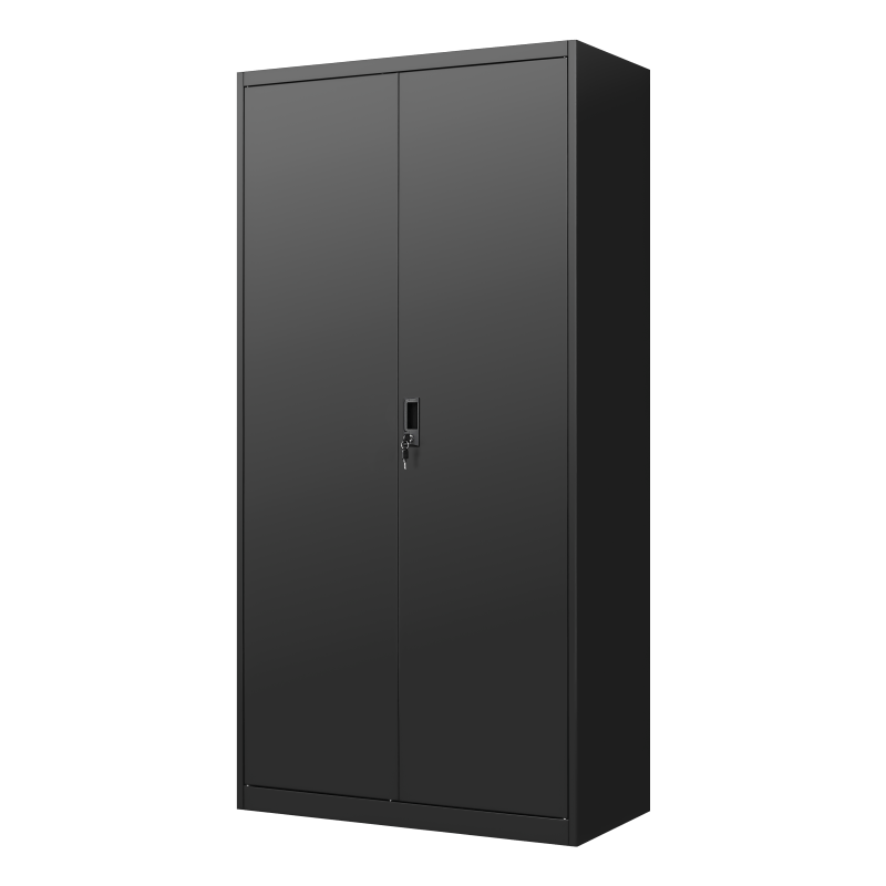 Metal Armoire Wardrobe Cabinets, 70" Black Locker Steel Wardrobe Bedroom Storage Cabinet with Doors and Hanging Rod, Clothes Closet for Home, Office and Bedroom, School, Gym, Storage Drawer Units