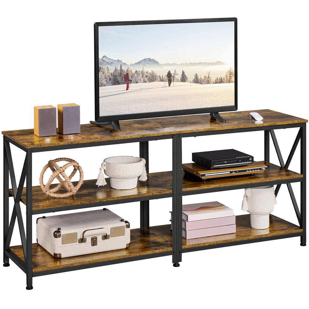 Costoffs 55 Inch TV Stand 3 Tiers TV Cabinet with Storage Shelves TV Media Console Table for TVs up to 65 Inch for Living Room