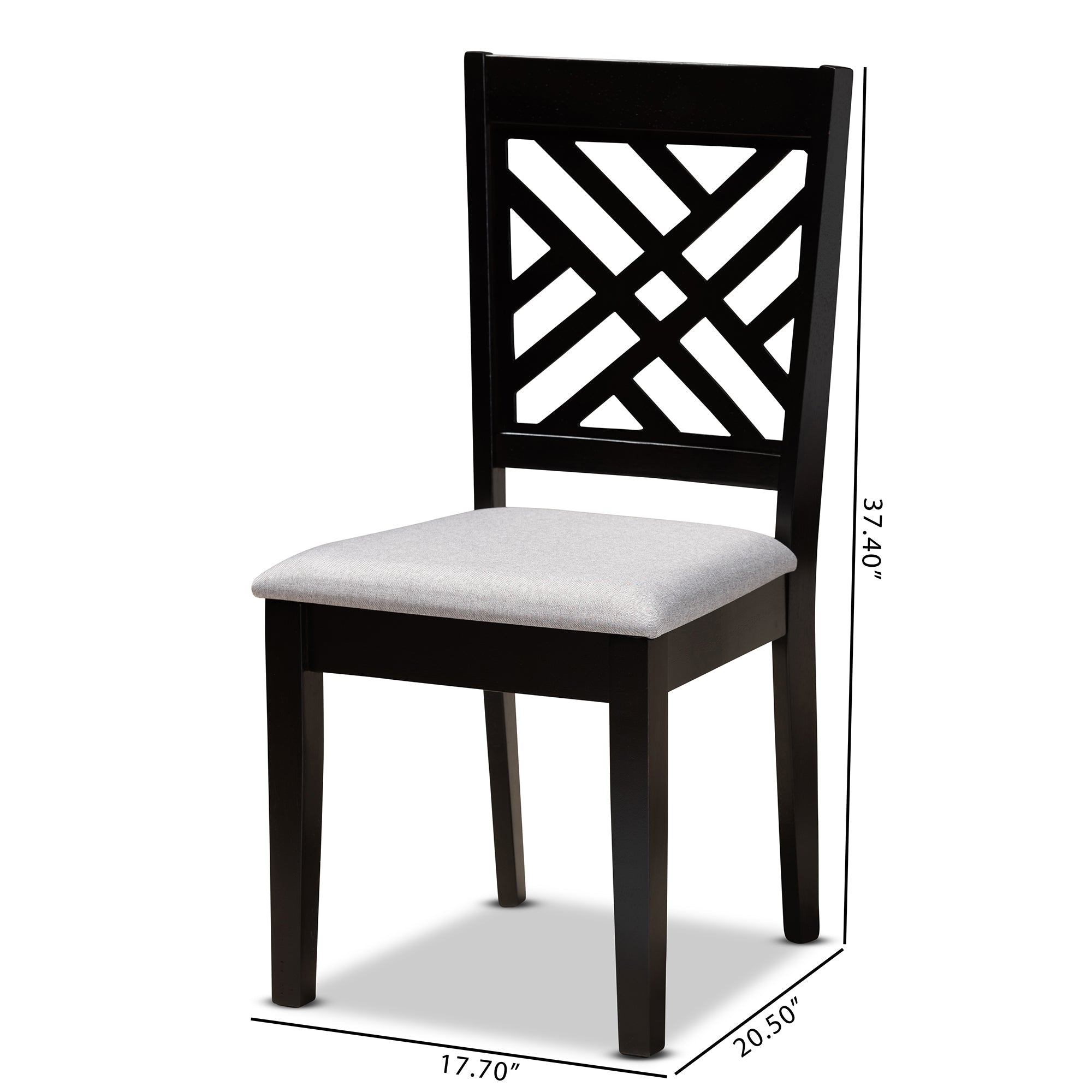 Caron Wood 2-Piece Dining Chair Set