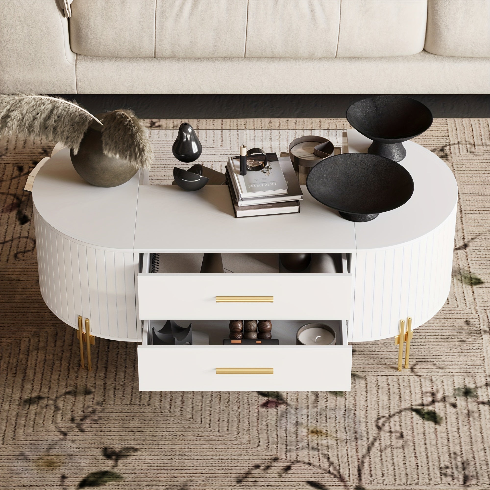 White Wooden Coffee Table - Exquisite, Elegant, And Simply Stunning