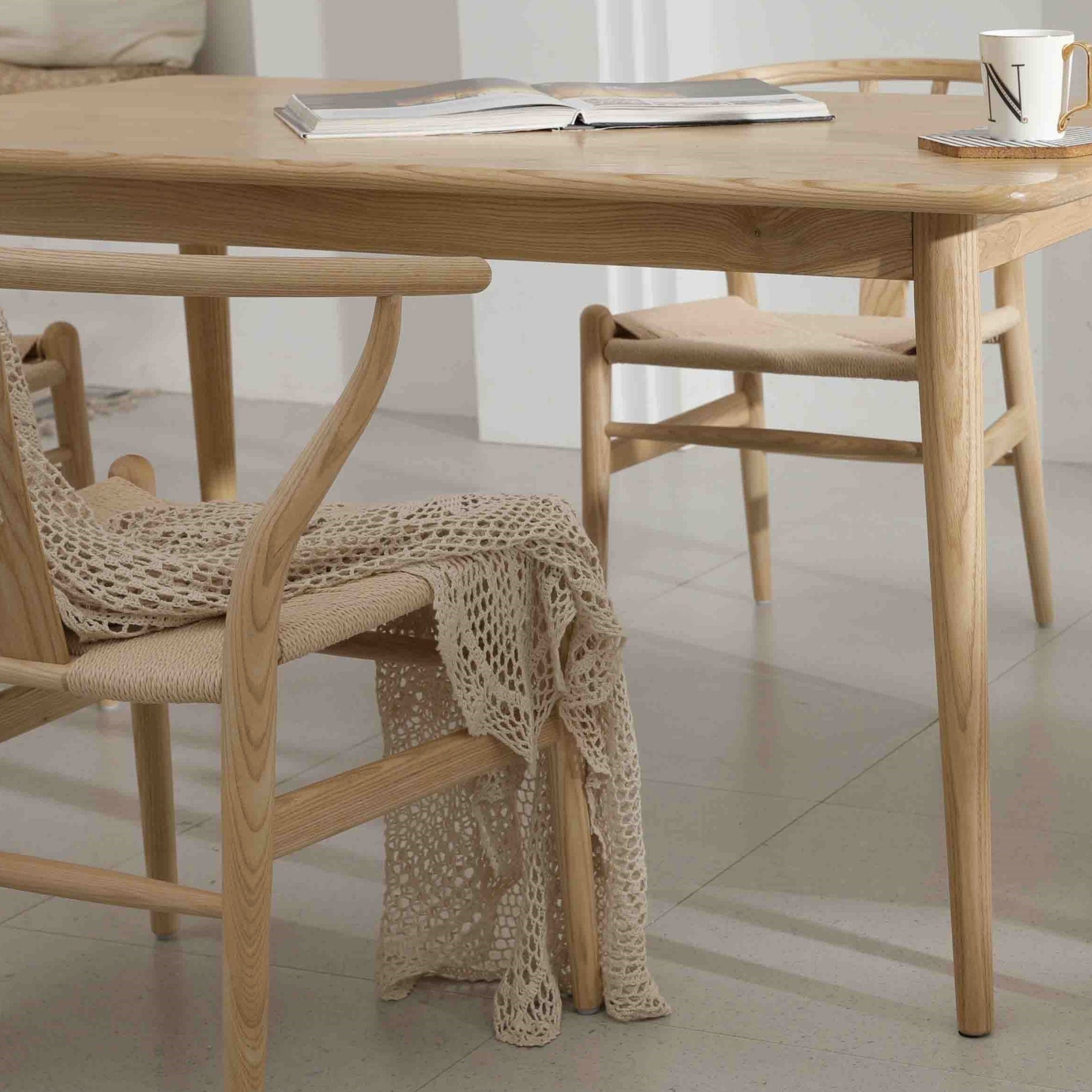 Ash Wood Hans Wegner/ Danish/Professional Factory Y-Chair Solid Wood Dining Chairs Wishbone Chair