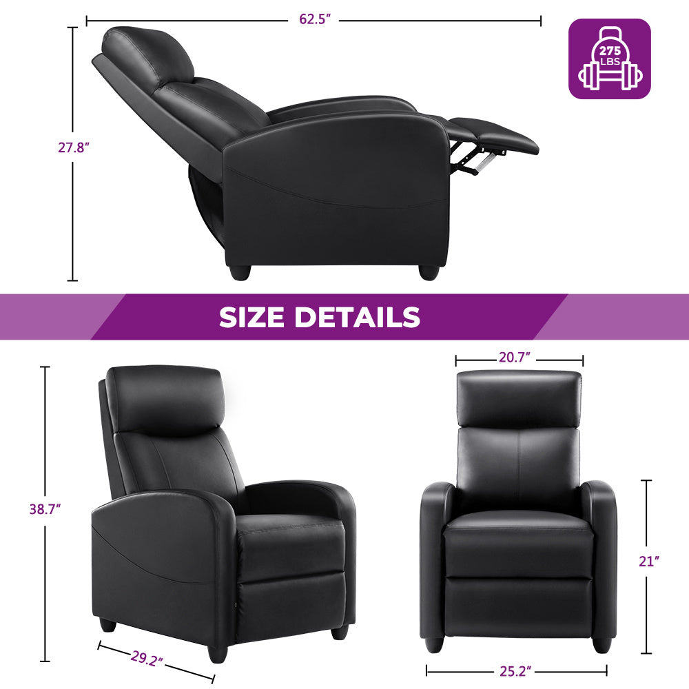 Recliner Chair Rocking Chair for Living Room, Glider Rocker Recliner Nursery Chair with Extra Large Footrest for Home, High Back, Upholstered Deep Seat