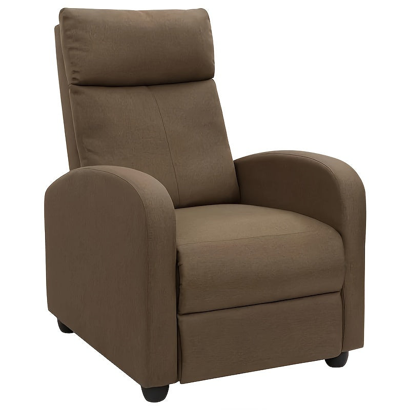 1pc Electric Massage Chair, Adjustable Angle, Linen Fabric