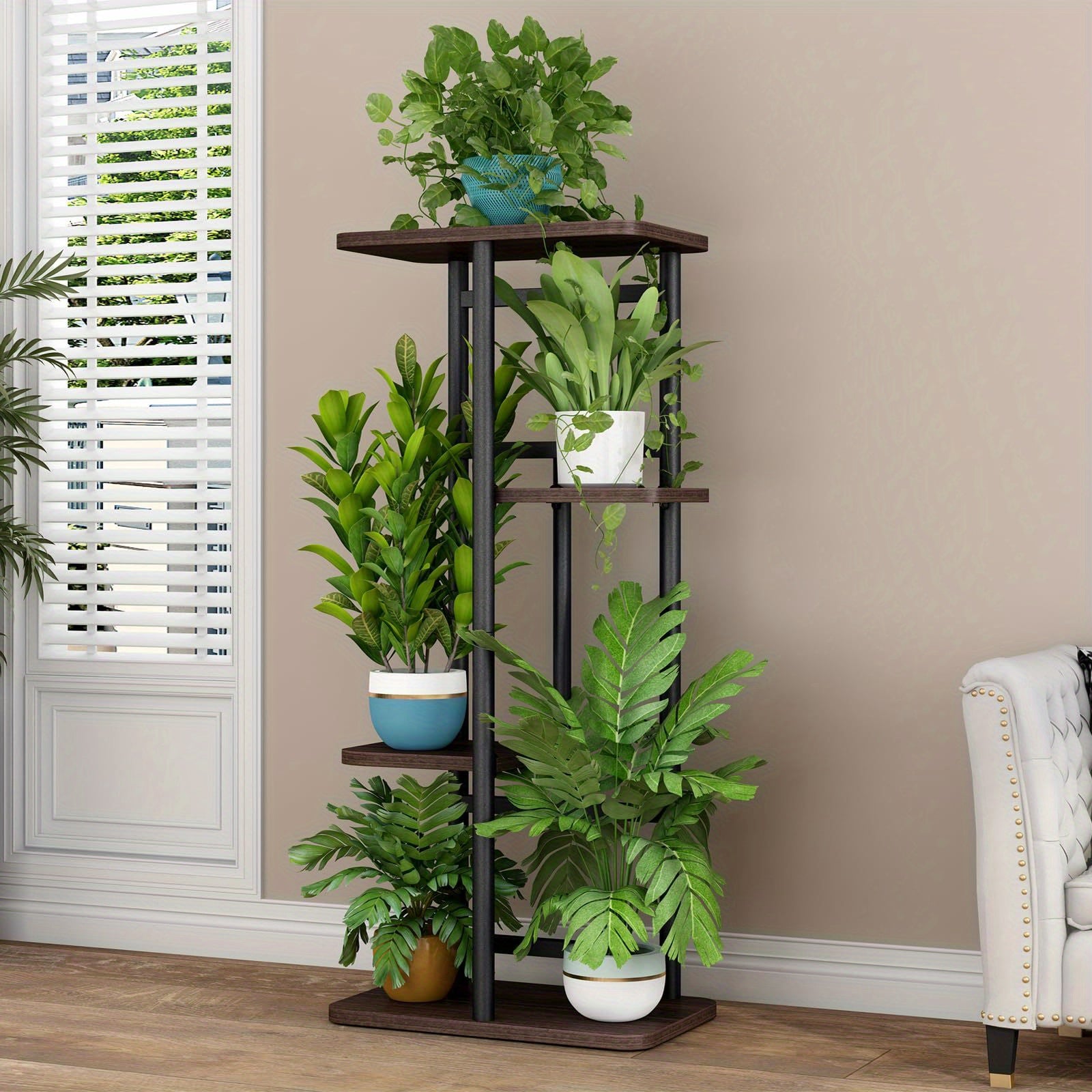 Plant Stand Indoor Plant Shelf Multiple Stands For Garden Corner Balcony Living Room