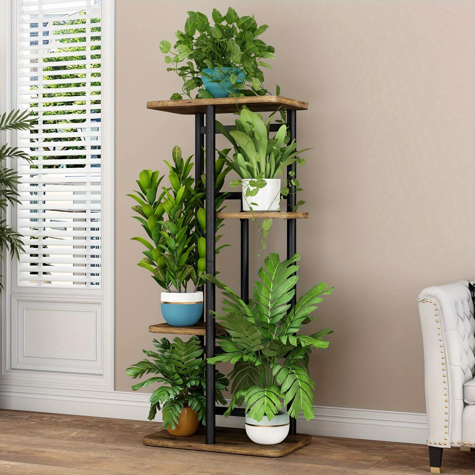 Plant Stand Indoor Plant Shelf Multiple Stands For Garden Corner Balcony Living Room