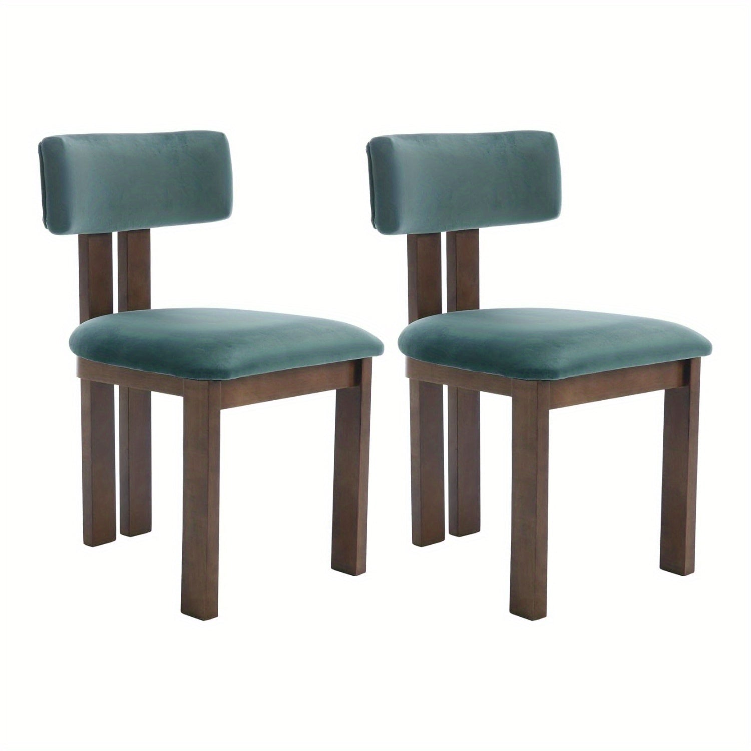 Set of 2 Medieval Modern Linen Dining Chairs, Kitchen and Restaurant Dressing Tables, Farmhouse Wooden Chairs