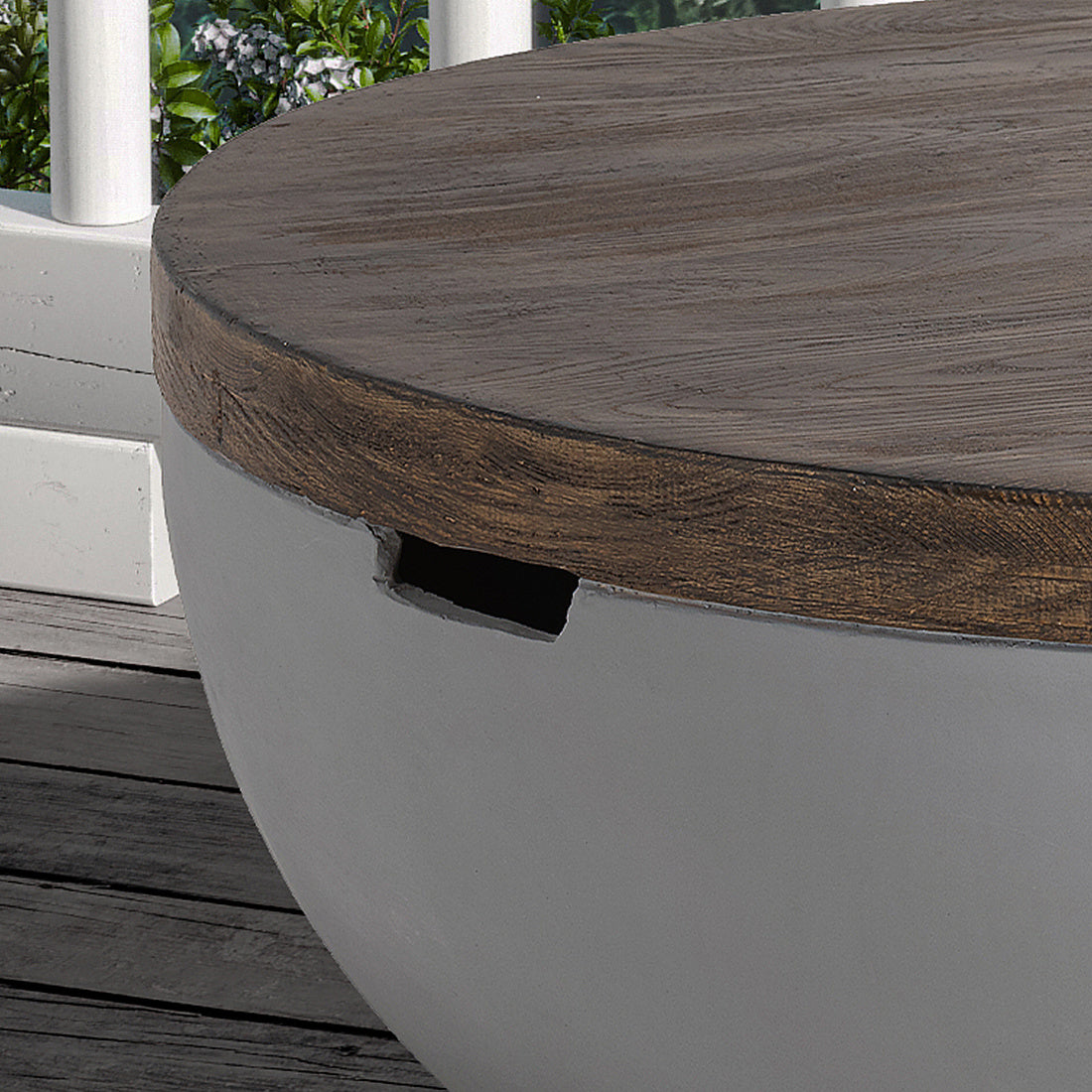 Modern Round Coffee Table with Marble Top - Waterproof, Easy Assembly, Perfect for Living Room & Outdoor Spaces