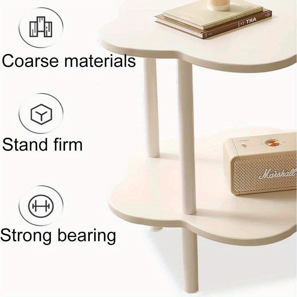 1 Pcs Side Table, Small Side Tables Bedroom, Sofa End Table, Bedside Table For Living Room Kitchen Garden Bedroom, Small Accent Table (white)