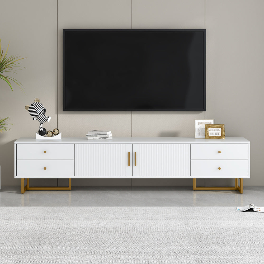 TV Stand for 65+ Inch TV, Entertainment Center TV Media Console Table, Modern TV Stand with Storage, TV Console Cabinet Furniture for Living Room