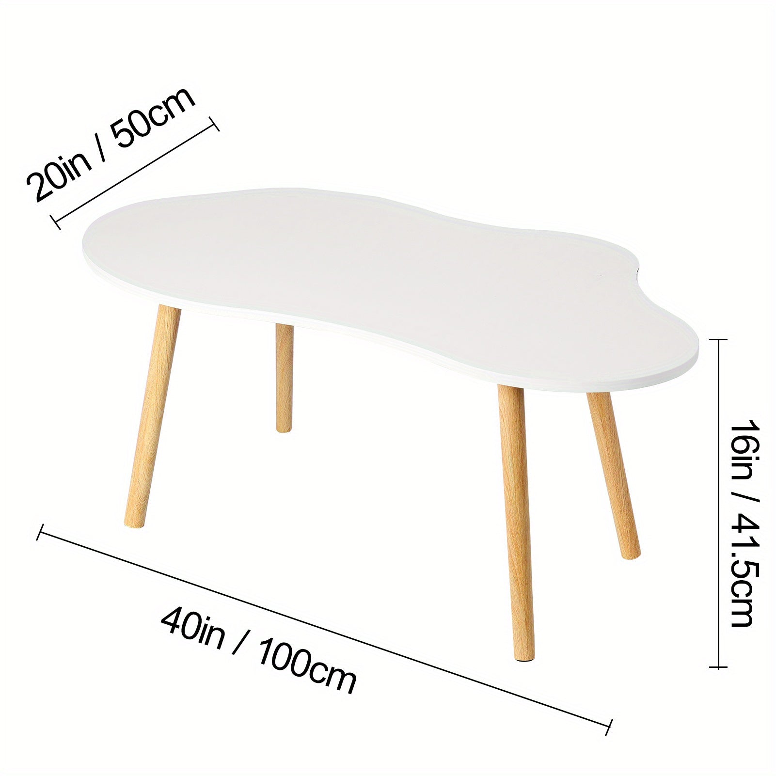 Japanese Style Coffee Table, New Chinese Style Tea Table For Small Living Room, Nordic Tea Table Simple Modern Small Coffee Table, Living Room Small Coffee Table, Simple Cloud Shaped Coffee Table