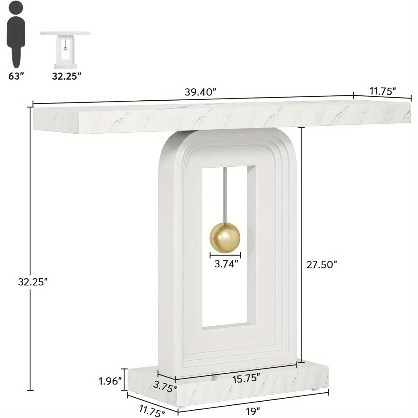 modern foyer table, 40 inch narrow sofa entrance table with a swing base, modern wooden decorative table at the entrance of the living room corridor, storage rack