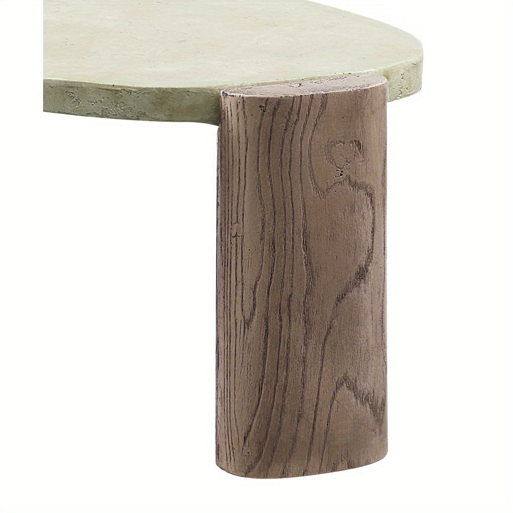 Weathered Grey And Oak Oblong Coffee Table