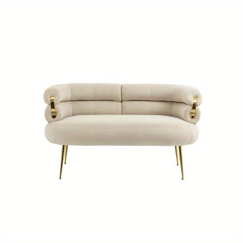 Accent Chair, leisure chair with Golden feet