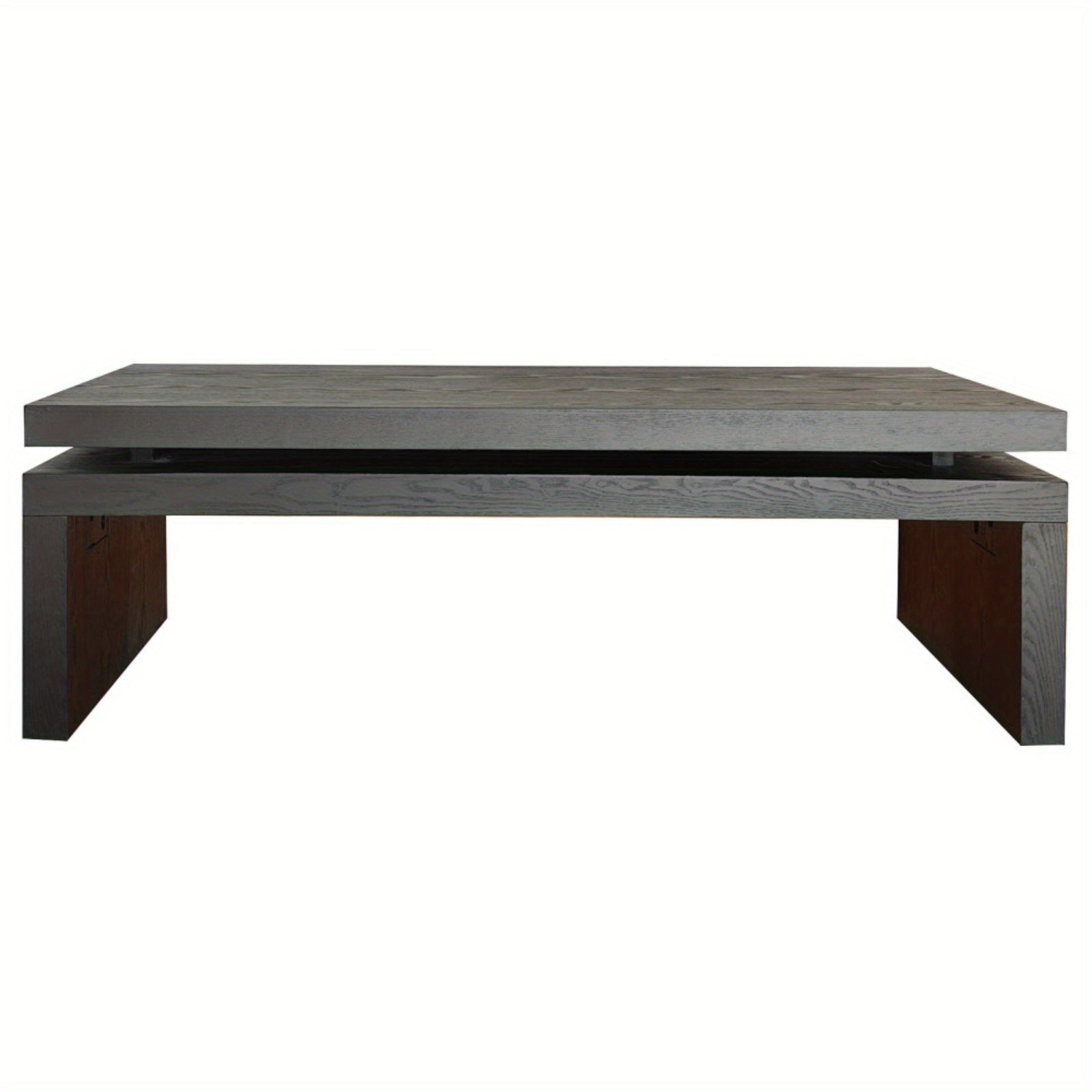 Modern Coffee Table, Black Wooden Coffee Table, Rectangle Cocktail Tea Table for Living Room, 47.6" L* 23.6" W * 16.3" H