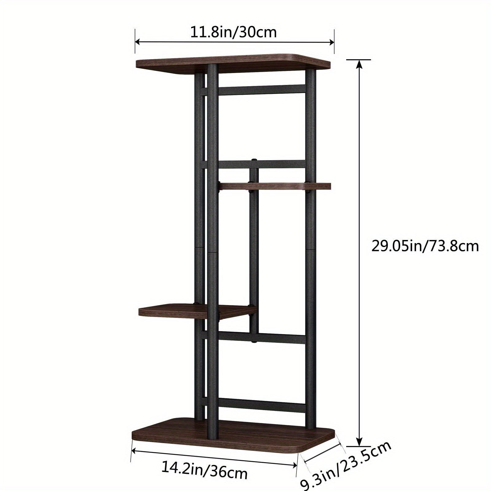 Plant Stand 5-Tier Plant Shelf for Indoor Outdoor, Waterproof Metal Tall Plant Stand for Living Room Bathroom Balcony Garden Flower Stand