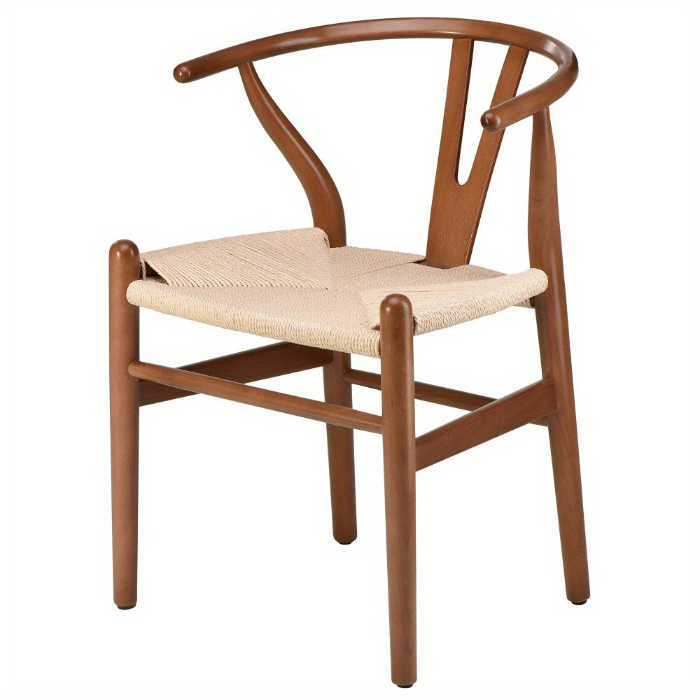 Chairs for Dining Room, Soild Wood Weave Dining Chair, Armchair, Fully Assembled, Set of 2