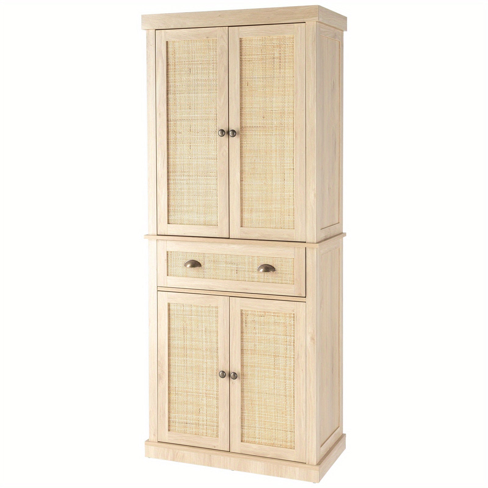 4 Doors Armoire with 1 Drawer and 4 Adjustable Inner Shelves