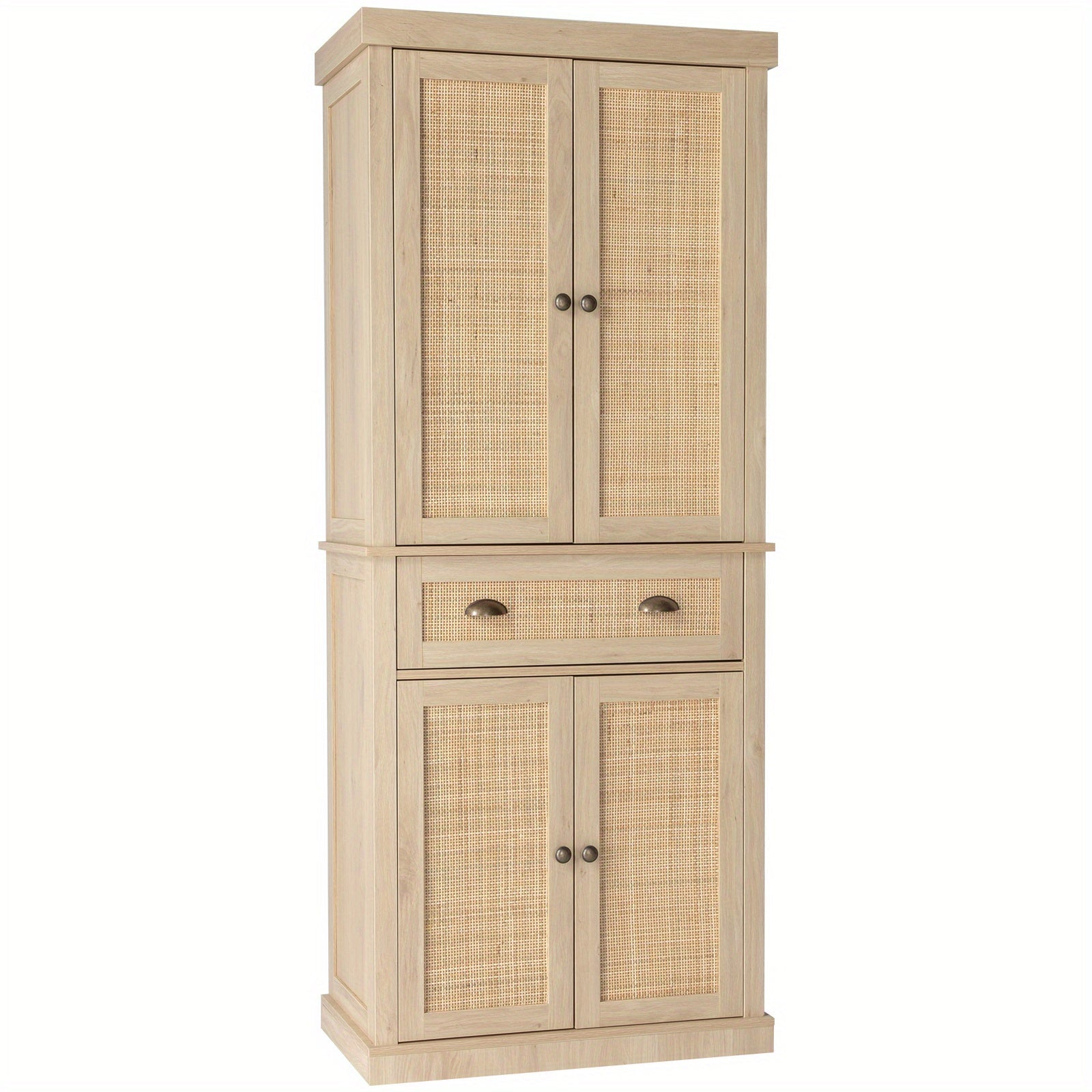 4 Doors Armoire with 1 Drawer and 4 Adjustable Inner Shelves