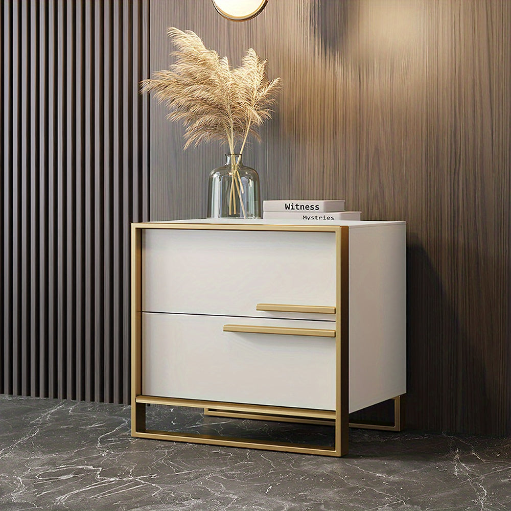 Storage Cabinet, 1 Piece,, Dresser, Nightstand, Metal Frame, Light Luxury, Suitable For: Living Room, Bedroom, White, 1 Item Or Less, Nightmare Before Christmas, Organizer