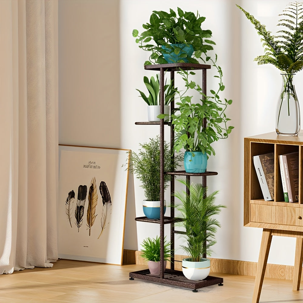 Halloween 4 Tier 5 Pot Plant Stand Indoor, Tiered Plant Stands for Indoor Plants Multiple, Corner Flower Stand for Living Room, Multi-Layer Vintage Design Plant Shelf