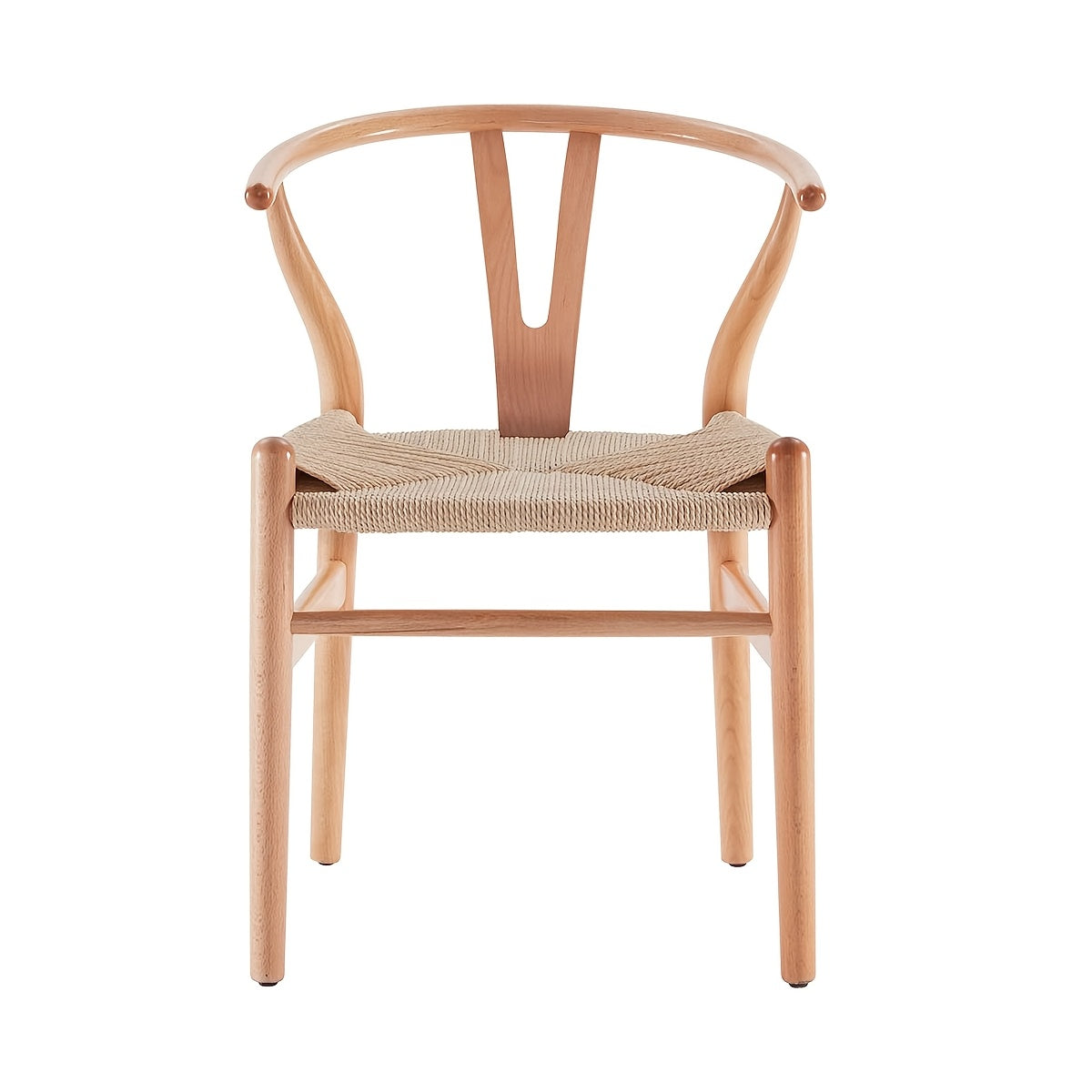 Solid Wood Woven Dining Chair, Y Chair, Wishbone Dining Chair, Mid-century Modern Wood, Suitable For Your Beach House, Fully Assembled