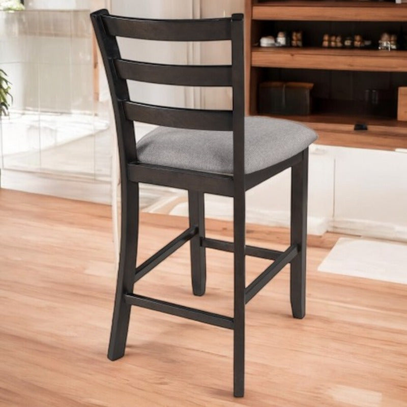 Set of 4 Counter Height Dining Chair with Padded Seats Elegant Espresso Finish Comfortable for Daily Use Sturdy