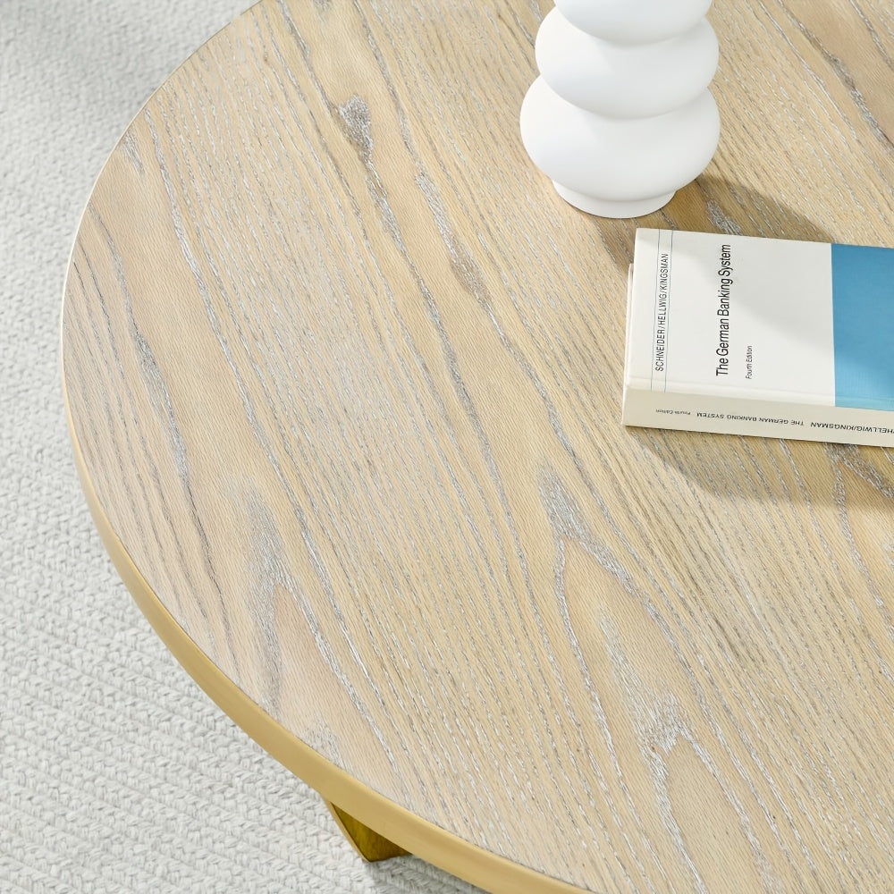 Round Coffee Table 91cm Round Wooden Small Table Suitable for Bedrooms Living Rooms Reception Rooms A Small Sofa Side