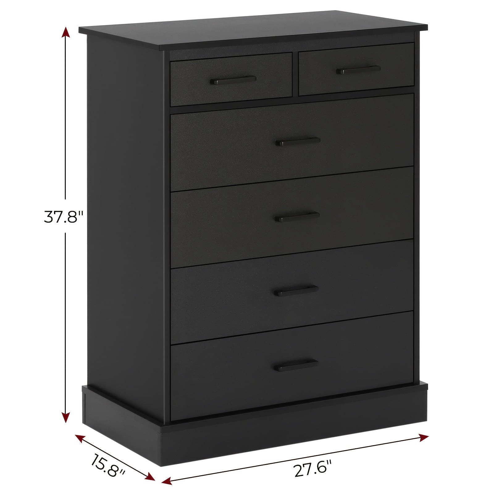 Bedroom Dressing Table 6 Drawer Chest Large Capacity Storage Cabinet Tall Dressing Table For Bedroom Hallway Entryway