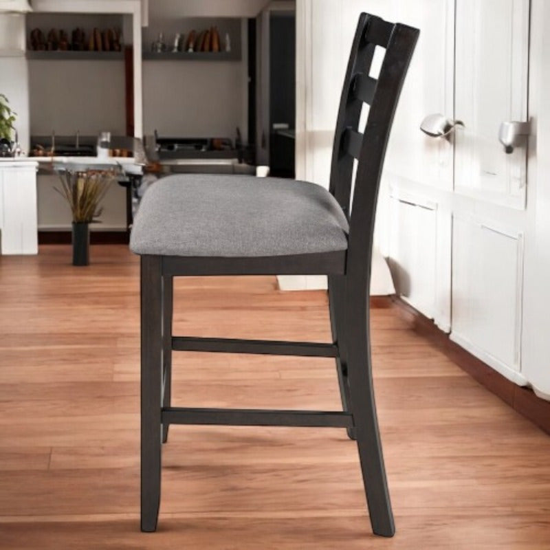 Set of 4 Counter Height Dining Chair with Padded Seats Elegant Espresso Finish Comfortable for Daily Use Sturdy