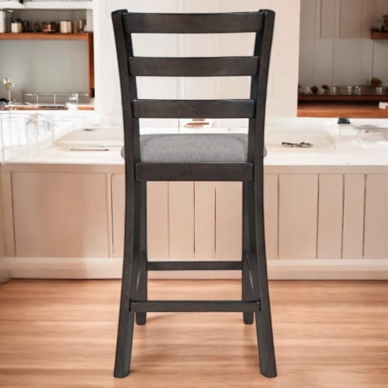 Set of 4 Counter Height Dining Chair with Padded Seats Elegant Espresso Finish Comfortable for Daily Use Sturdy
