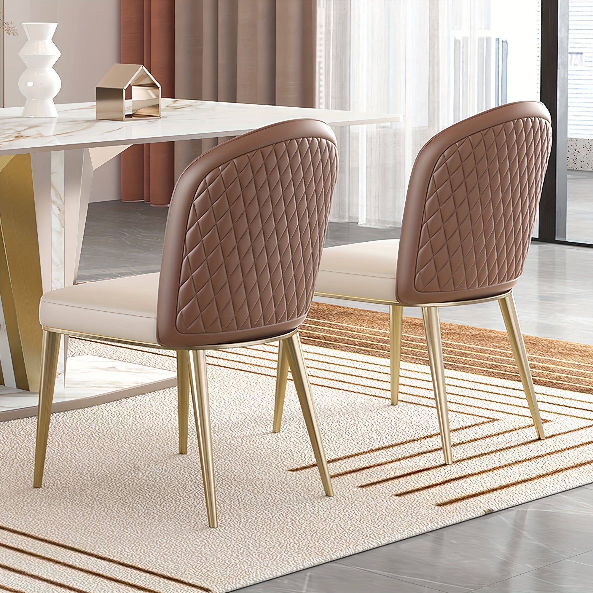 Luxury Dining Chairs, Modern Minimalist Home Back Stools