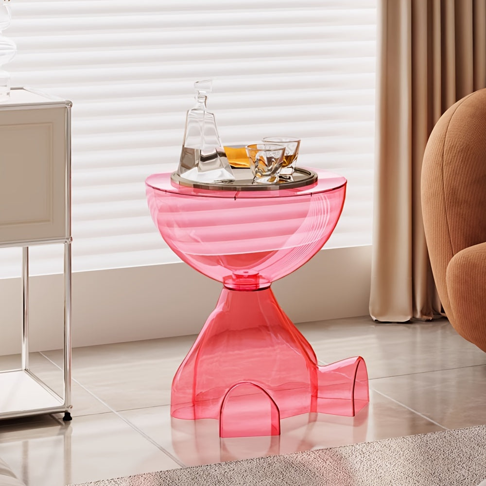 Small Side Table, Simple Coffee Table For Living Room Bedroom Balcony Office, Modern Bedside Home Furnishings, Cartoon Style, Small Space, Easy To Assemble