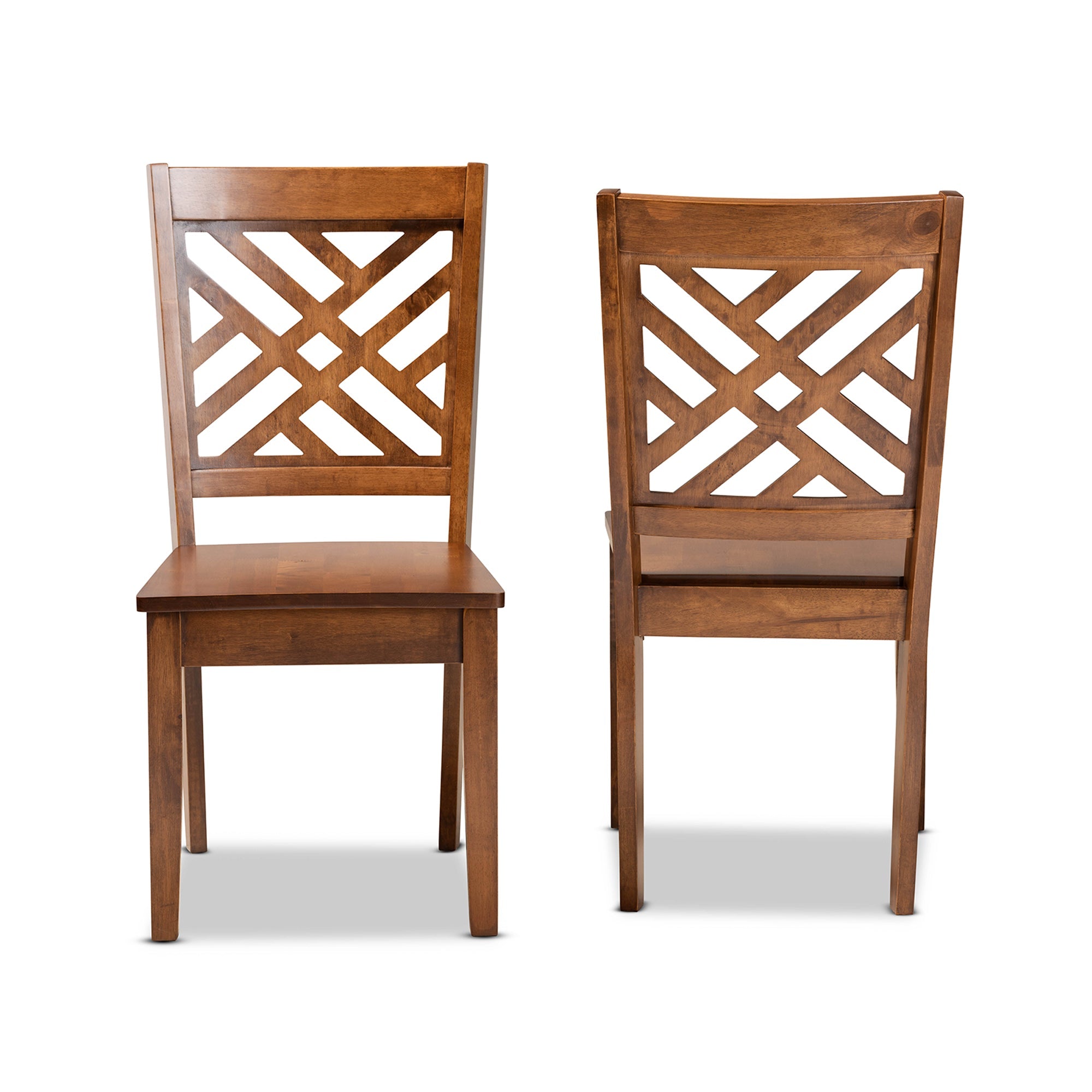 Caron Wood 2-Piece Dining Chair Set