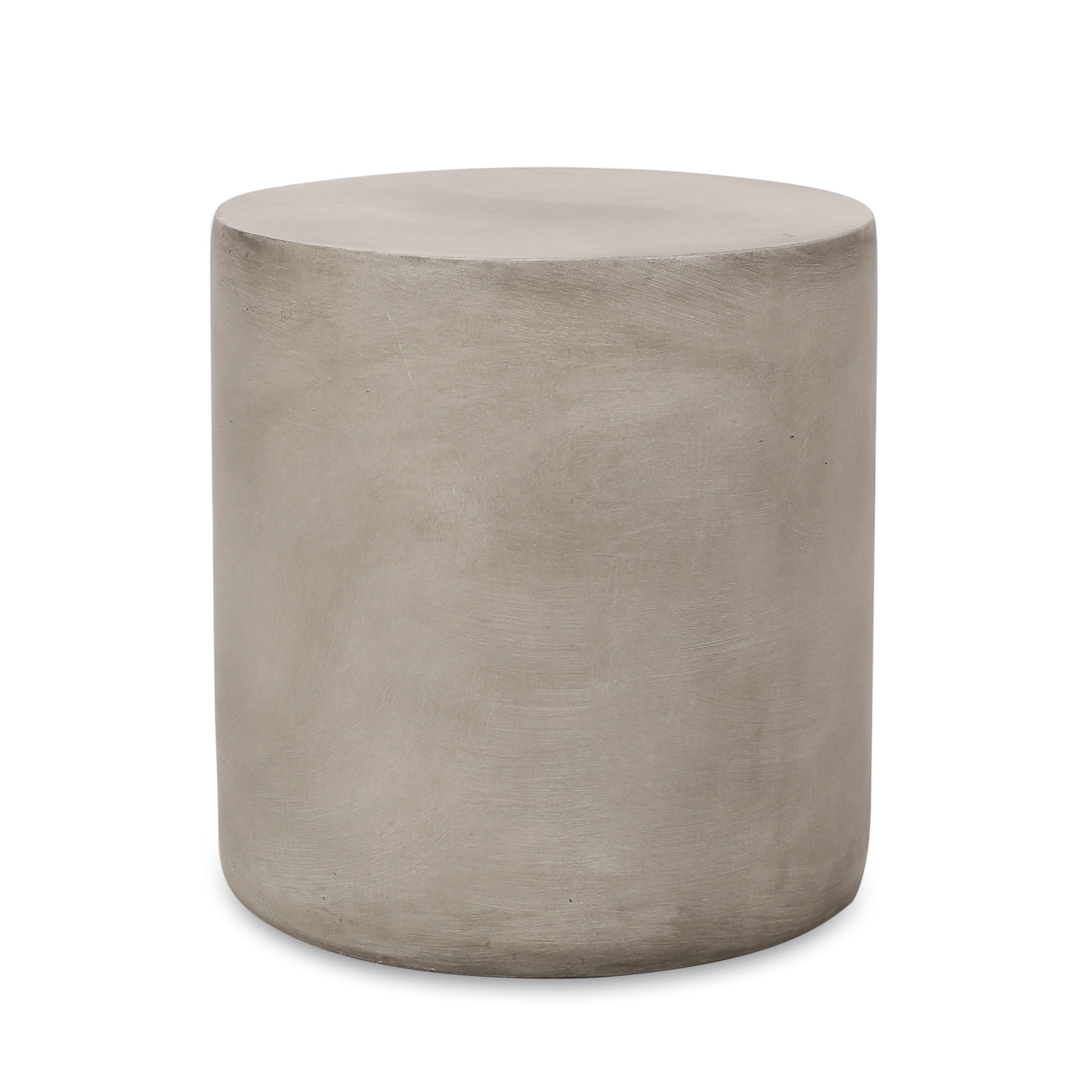 Light Concrete Side Table, Light Gray