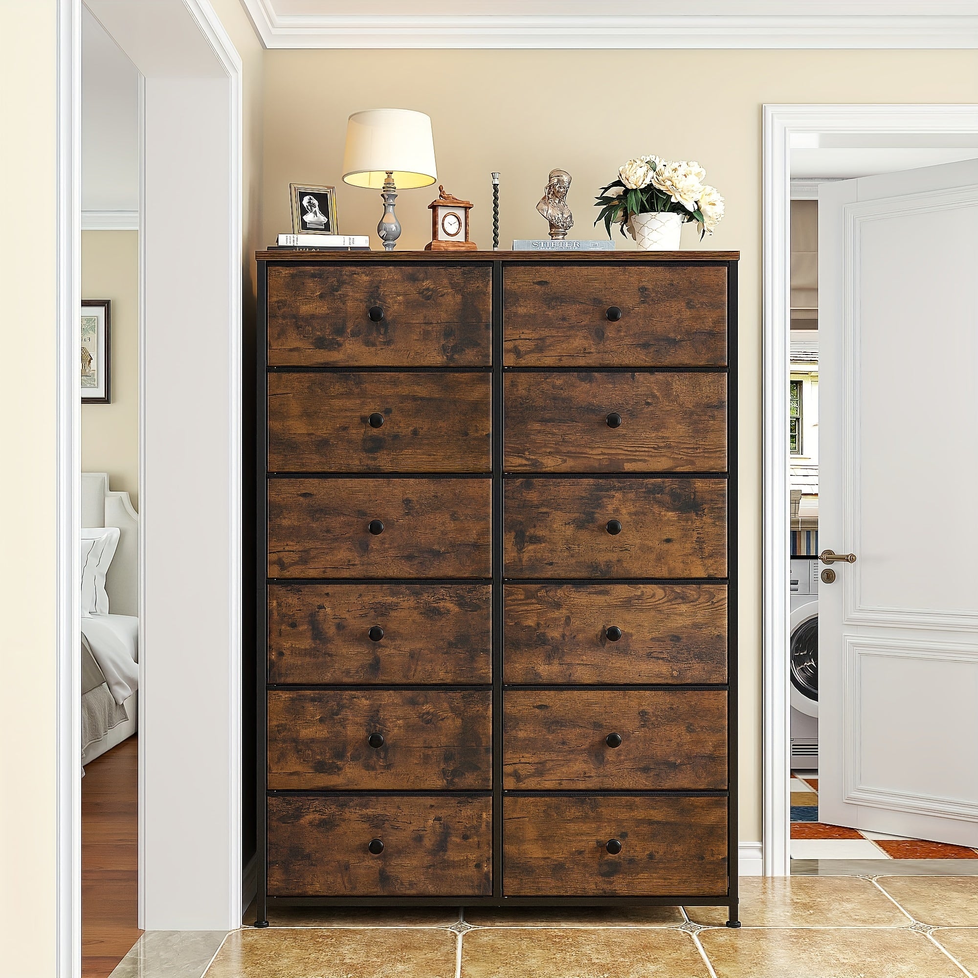 Tall Dresser For Bedroom 12 Drawer Dresser For Bedroom Fabric Dresser & Chest Of Drawers For Bedroom Dressers With 12