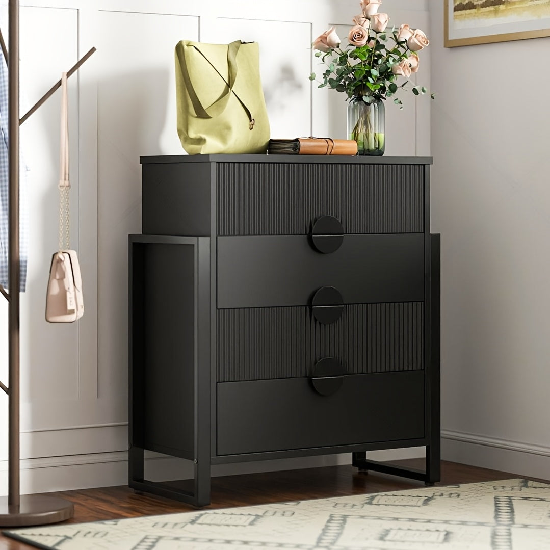 Dressers for Bedroom 4/8 storage compartment Dresser Chest Of Drawers with Metal Frame Storage Organizer Unit