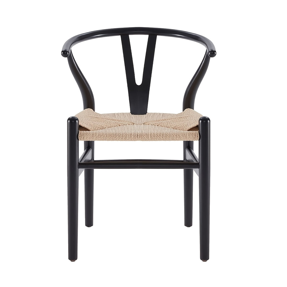 Solid Wood Woven Dining Chair, Y Chair, Wishbone Dining Chair, Mid-century Modern Wood, Suitable For Your Beach House, Fully Assembled