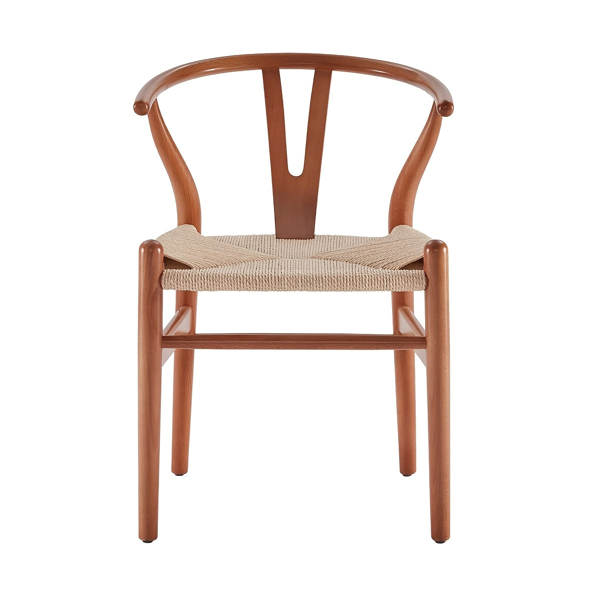 Solid Wood Woven Dining Chair, Y Chair, Wishbone Dining Chair, Mid-century Modern Wood, Suitable For Your Beach House, Fully Assembled