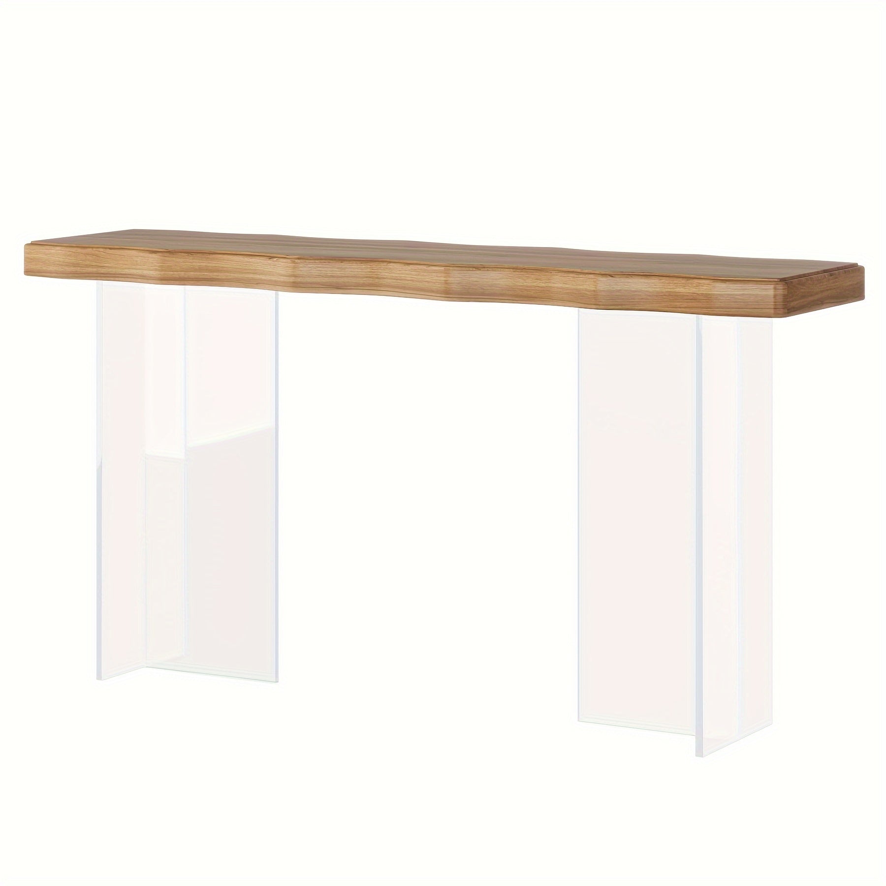 New trend 47 inches, acrylic leg narrow sofa table, transparent leg console table for entryway living room