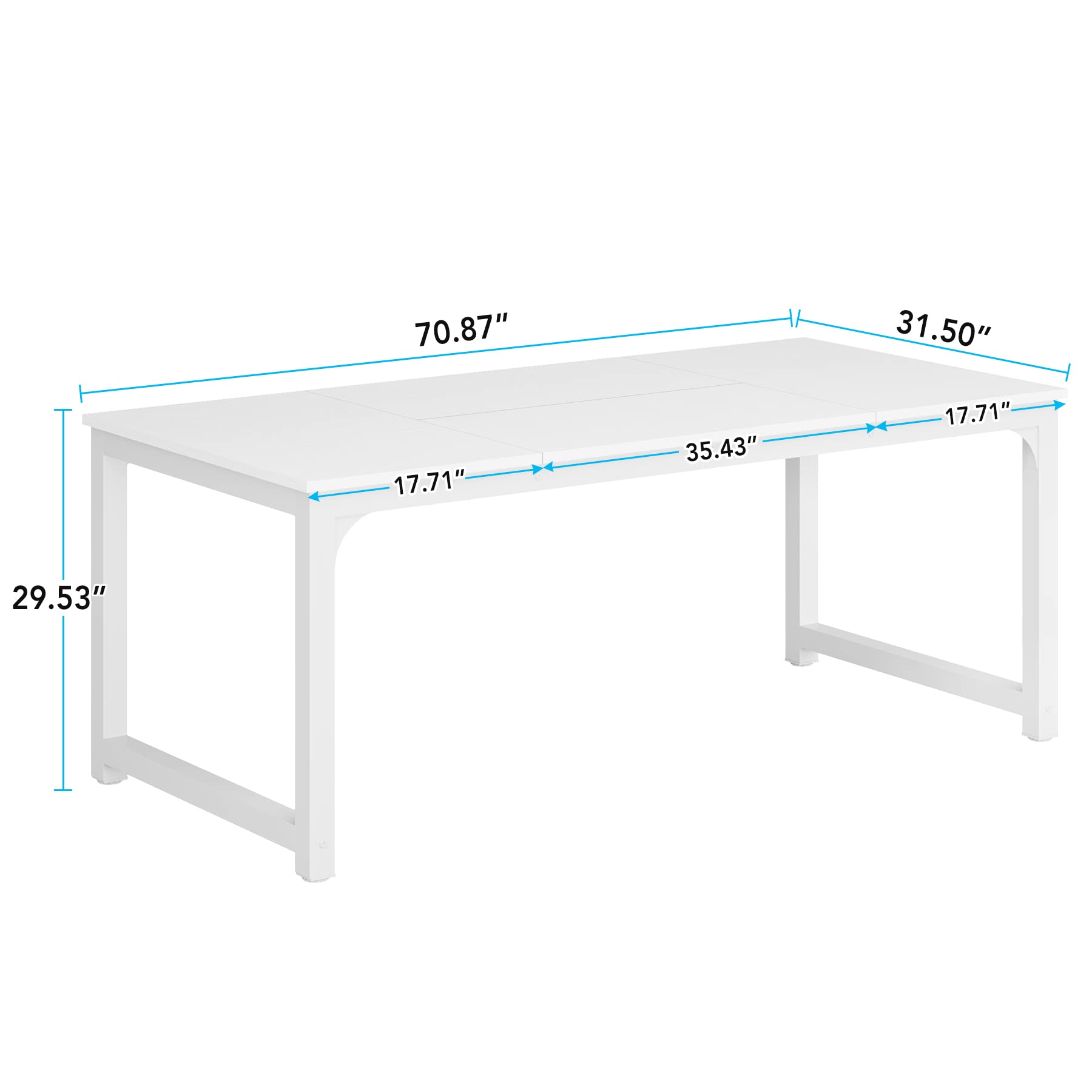 160cm Dining Table, Industrial Kitchen Table for 4-6 Person, Rectangular Dinner Table for Dining Room Kitchen Living Room, with Heavy Duty Metal Legs, Vintage Brown