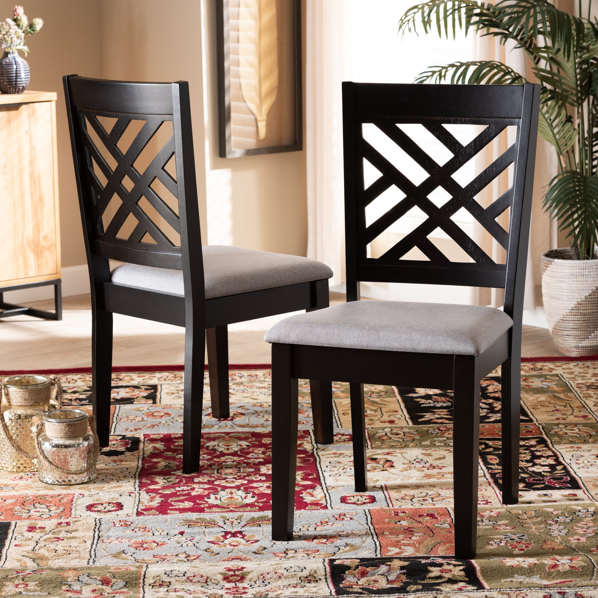 Caron Wood 2-Piece Dining Chair Set