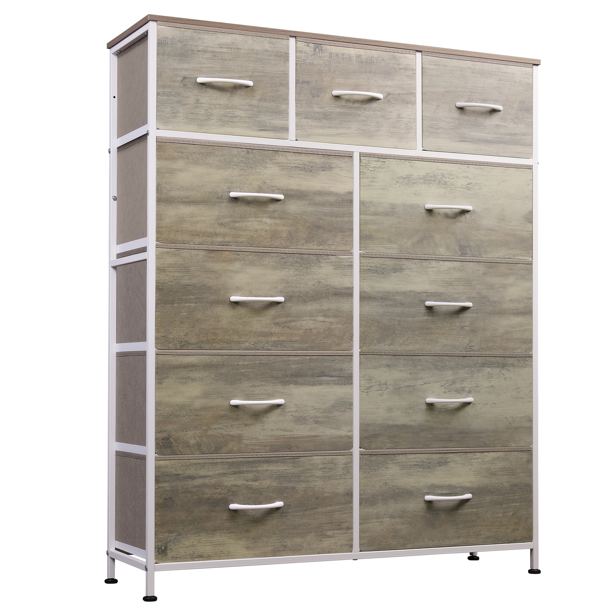 Tall Dresser for Bedroom Fabric Dresser Storage Tower Dresser & Chest of Drawers Organizer Unit with 11 Drawers Storage