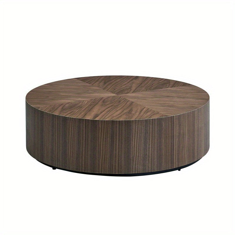 88cm Round Coffee Tables for Living Room, Modern Minimalist Side Tables Accent End Table Drum Center Table for Apartment, Office