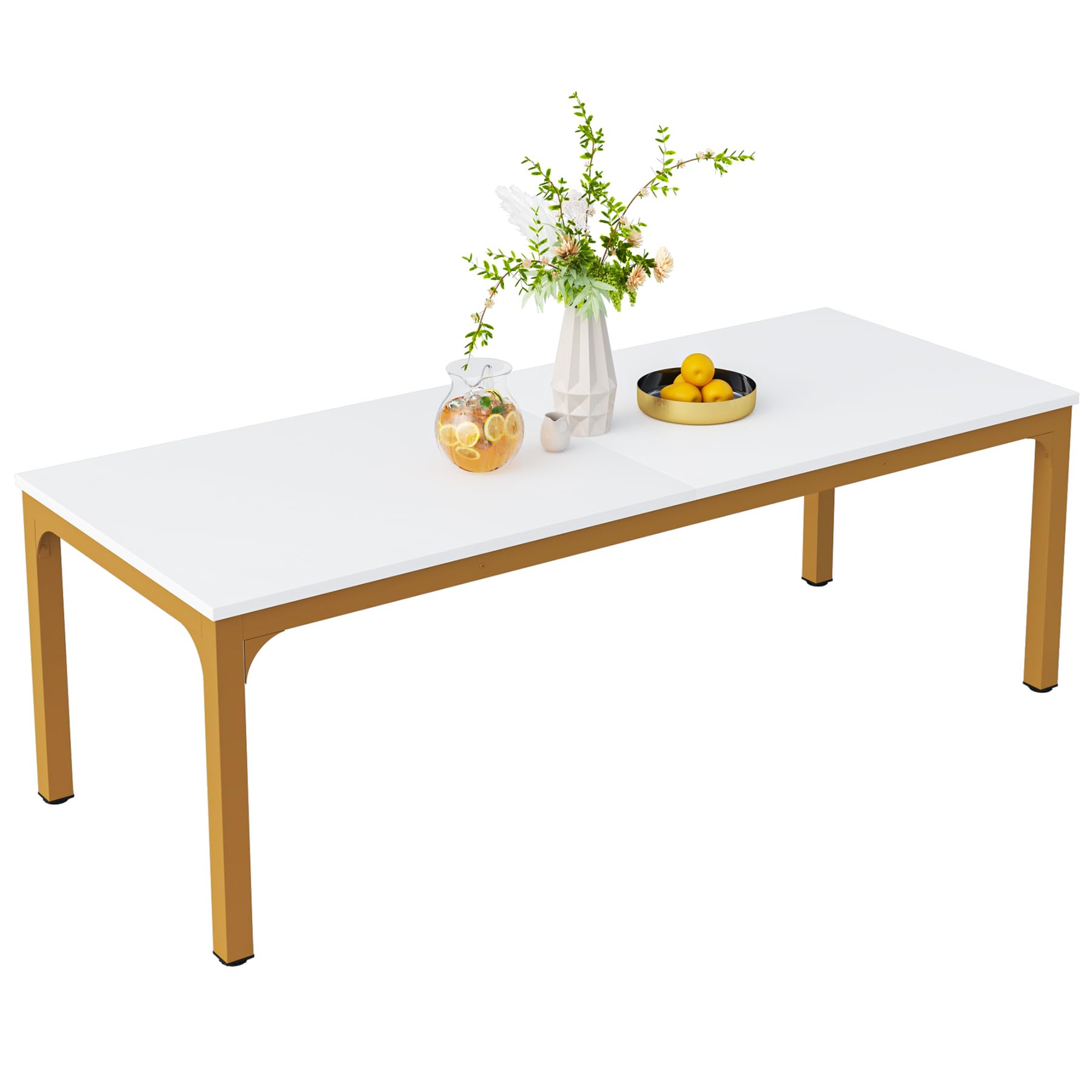 Dining Table for 6-8 Person, 180cm Long Rectangular Kitchen Dining Table for Living Room and Dining Room, 78.7 x 27.5 x 29.5 Inches(Only Table)