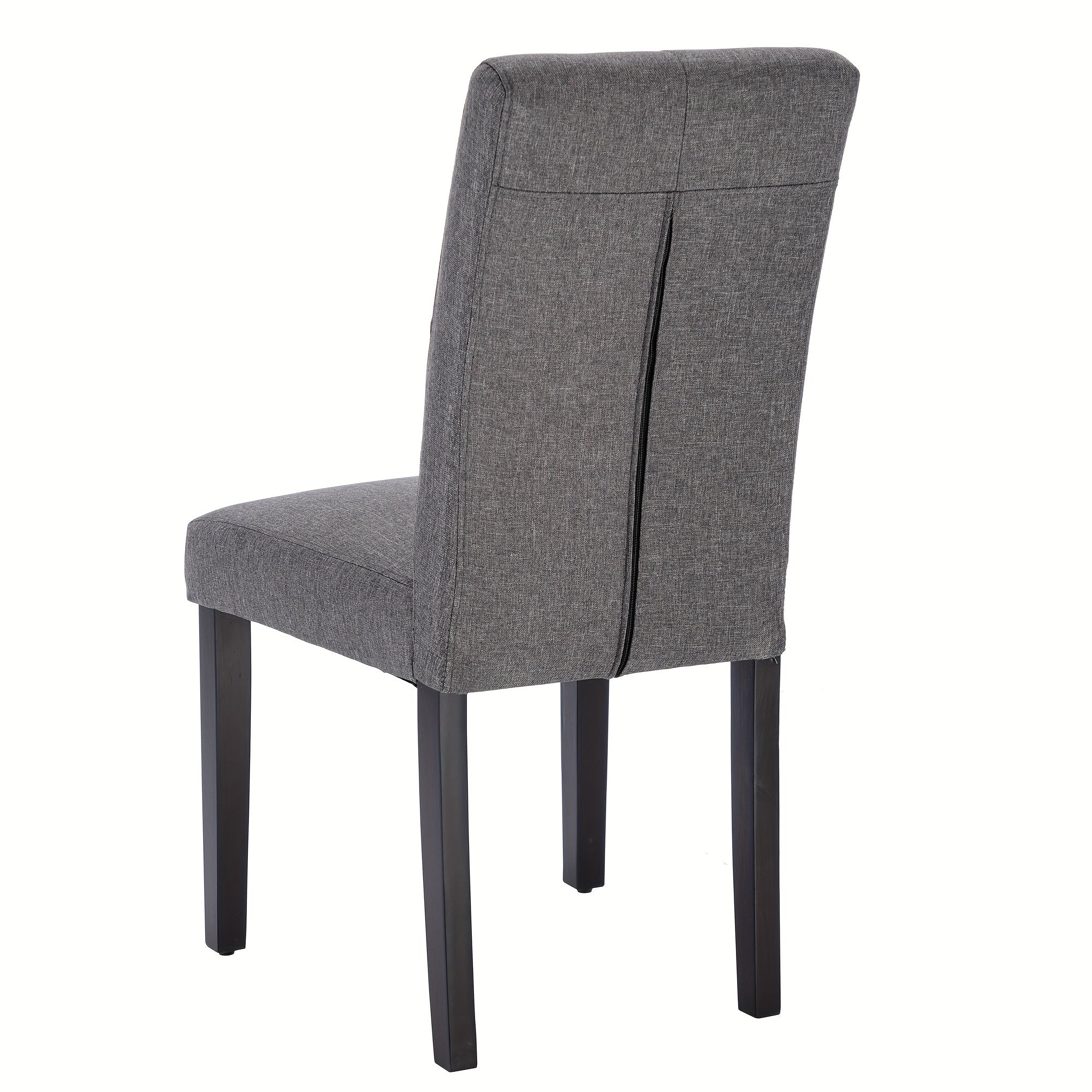 Modern Fabric Upholstered Dining Chairs Set of 2/4 with Wood Legs and High Back for Kitchen Dining Room Living Room