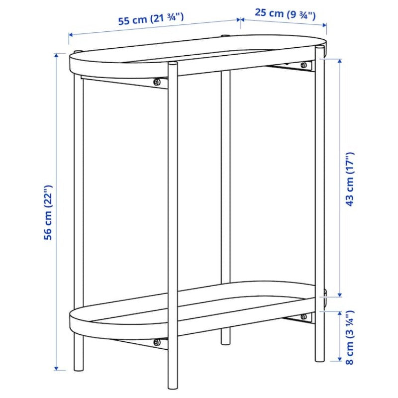 Plant stand, indoor/outdoor black, 22 "