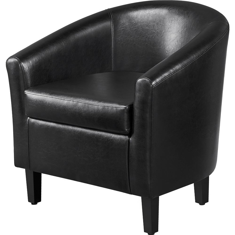 Accent Chair Faux Leather Club Chair for Living Room/Bedroom/Home Bar